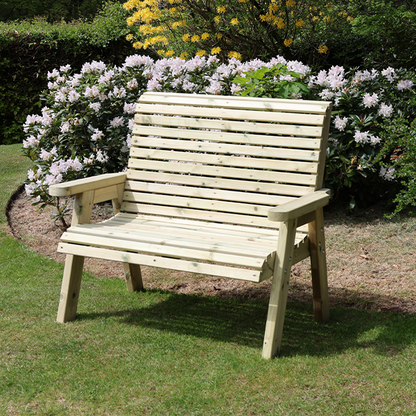 Churnet Valley Ergo 6 Seat Table Set 2 Chairs and 2 Benches - Churnet Valley