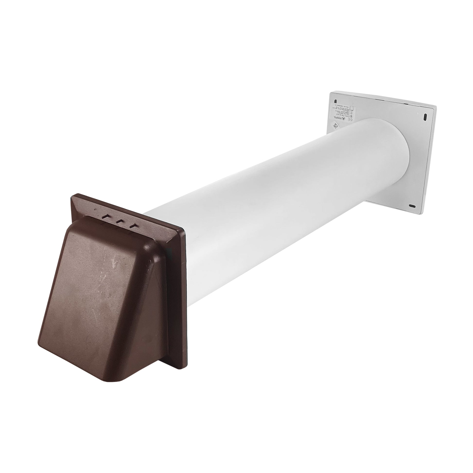 Through Wall Ventilation Kit - STYL Fan with Timer and Brown External Vent - Best4Trade-Retail OTHER