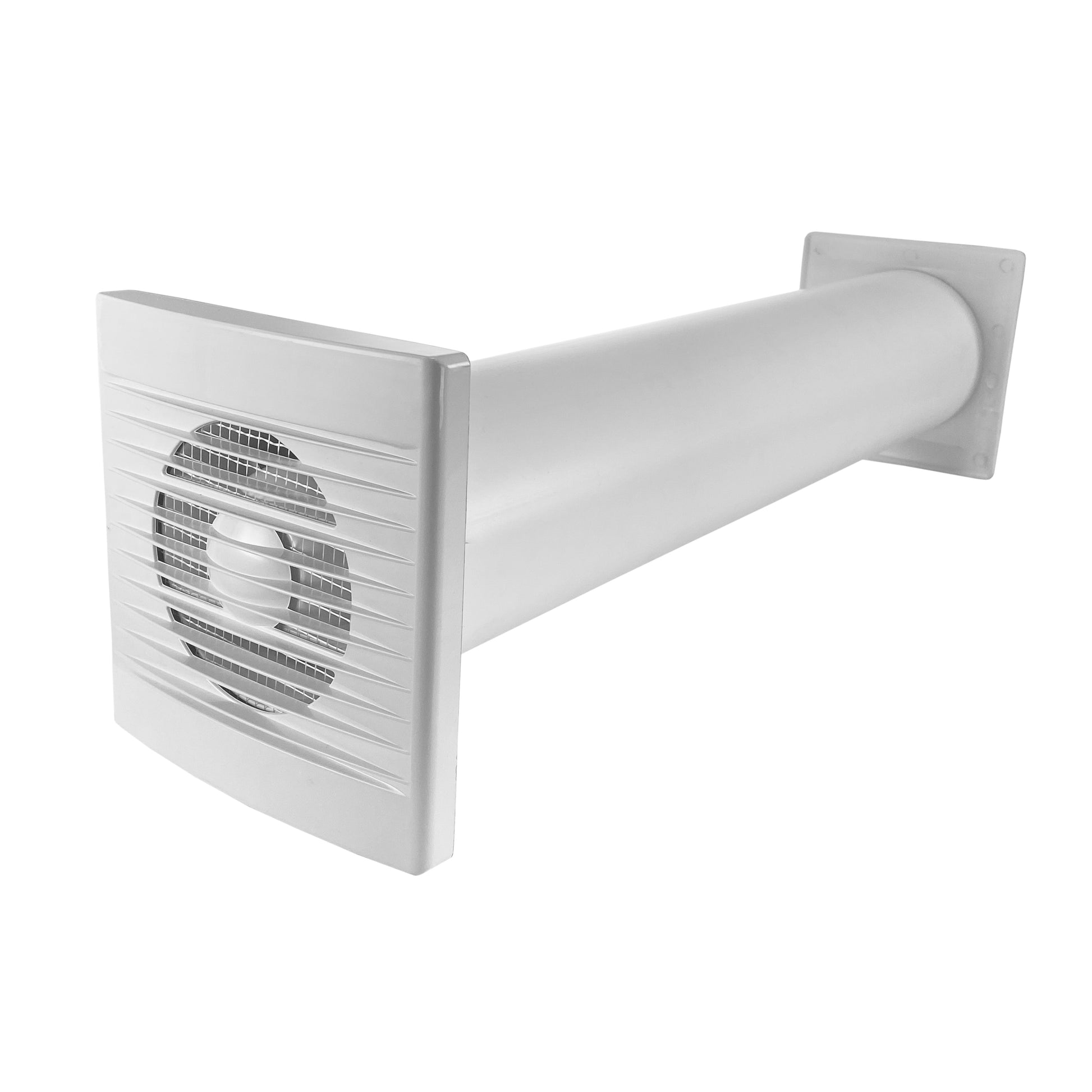 Through Wall Ventilation Kit - STYL Fan with Timer and Brown External Vent - Best4Trade-Retail OTHER