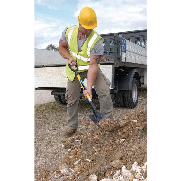 Draper Fibreglass Shafted Square Mouth Builders Shovel - Draper