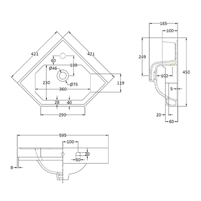 Fitzroy Corner Basin - Bayswater Bathrooms