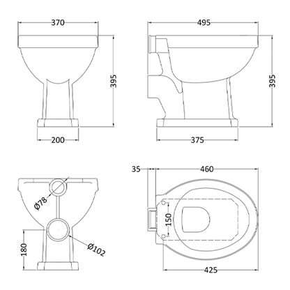 Fitzroy High/Low Level Pan - Bayswater Bathrooms