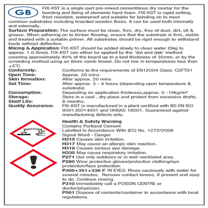 Fix-KST Board Fixing Adhesive - Abacus Bathrooms