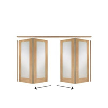 Load image into Gallery viewer, XL Joinery Freefold Room Divider Oak (2 Door System) - All Sizes - XL Joinery
