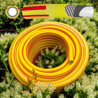 Premium Garden Hose 6-Layer 1/2" Pipe Yellow - Best4Trade-Retail Garden watering