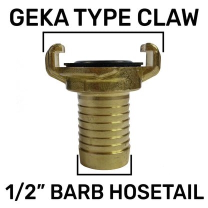 15mm Brass Wall Flange Kit with Lever Valve + Geka 13mm Barbed Set - Best4Trade-Retail Garden watering