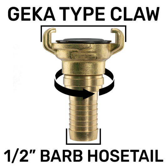 Claw Brass - Swivel 1/2" Hose - Best4Trade-Retail Tech Hose & Fittings
