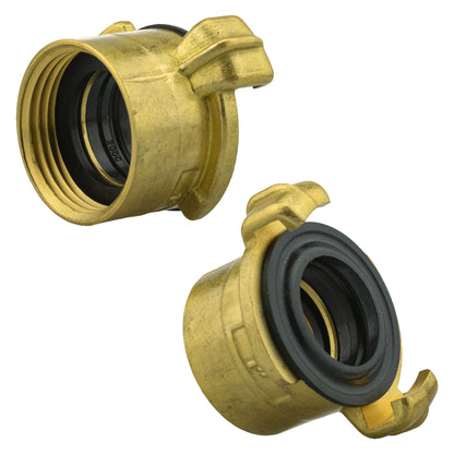 Wall Flange Kit 25mm MDPE + Brass Bib Tap with Geka Claw Outlet - Best4Trade-Retail Tech Hose & Fittings