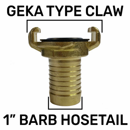 Geka Type Brass Claw Set – 25mm Barb and 3/4” BSP Male - Best4Trade-Retail Garden watering