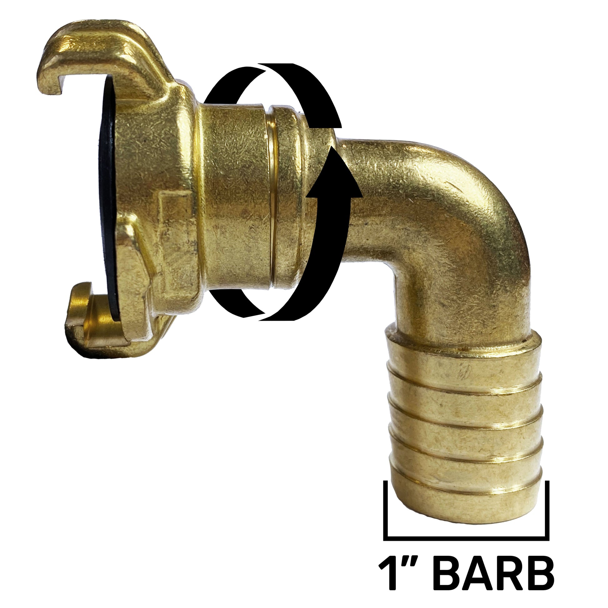 IBC 2” S60X6 Cap with Geka Type Fittings 25mm Barb Swivel Elbow - Best4Trade-Retail