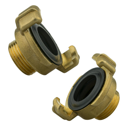 Geka Type Connector with BSPF-Quick Connect Valve & Hose Connector Zinc - Best4Trade-Retail Garden watering