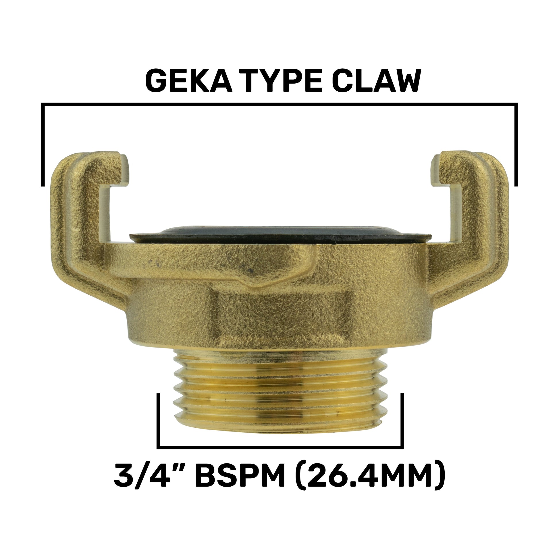 Geka Type Connector with BSPF-Quick Connect Valve & Hose Connector Black - Best4Trade-Retail Garden watering