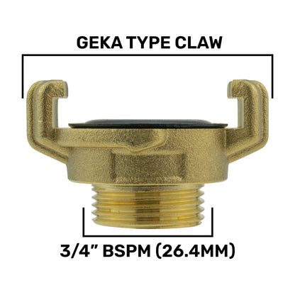 Geka Type Connector with BSPF-Quick Connect Valve & Hose Connector 4mm Barb - Best4Trade-Retail Garden watering