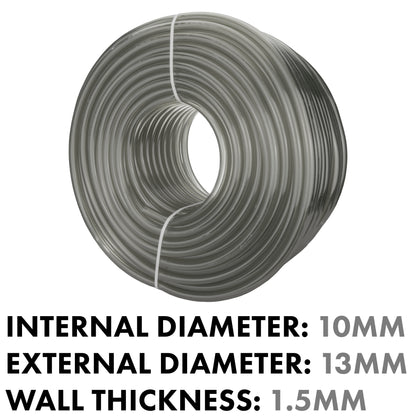 Grey Semi-Transparent PVC Pipe 10mm*13mm - Best4Trade-Retail