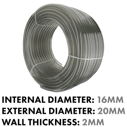 Grey Semi-Transparent PVC Pipe 16mm*20mm - Best4Trade-Retail