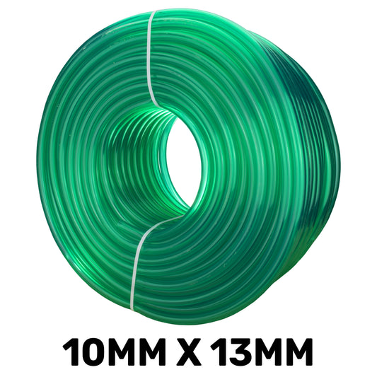 Green Semi-Transparent PVC Pipe 10mm*13mm