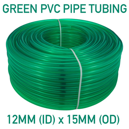 Green Semi-Transparent PVC Pipe 12mm*15mm