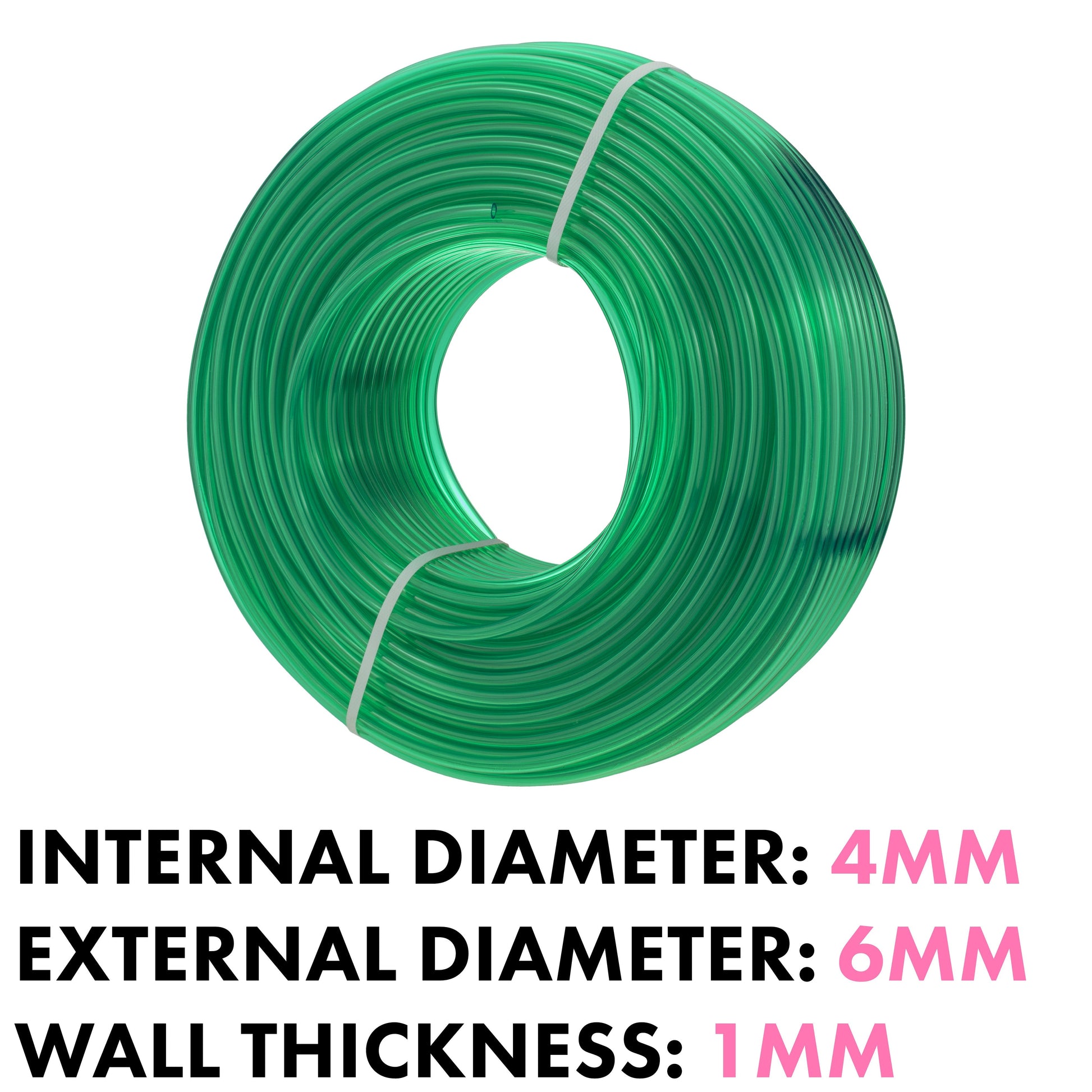 Green Semi-Transparent PVC Pipe 4mm*6mm - Best4Trade-Retail