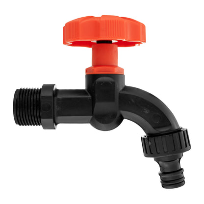 IBC 2” S60X6 - 1/2" BSPF Extender Adaptor with ½” BSP Plastic Bib Tap - Best4Trade-Retail