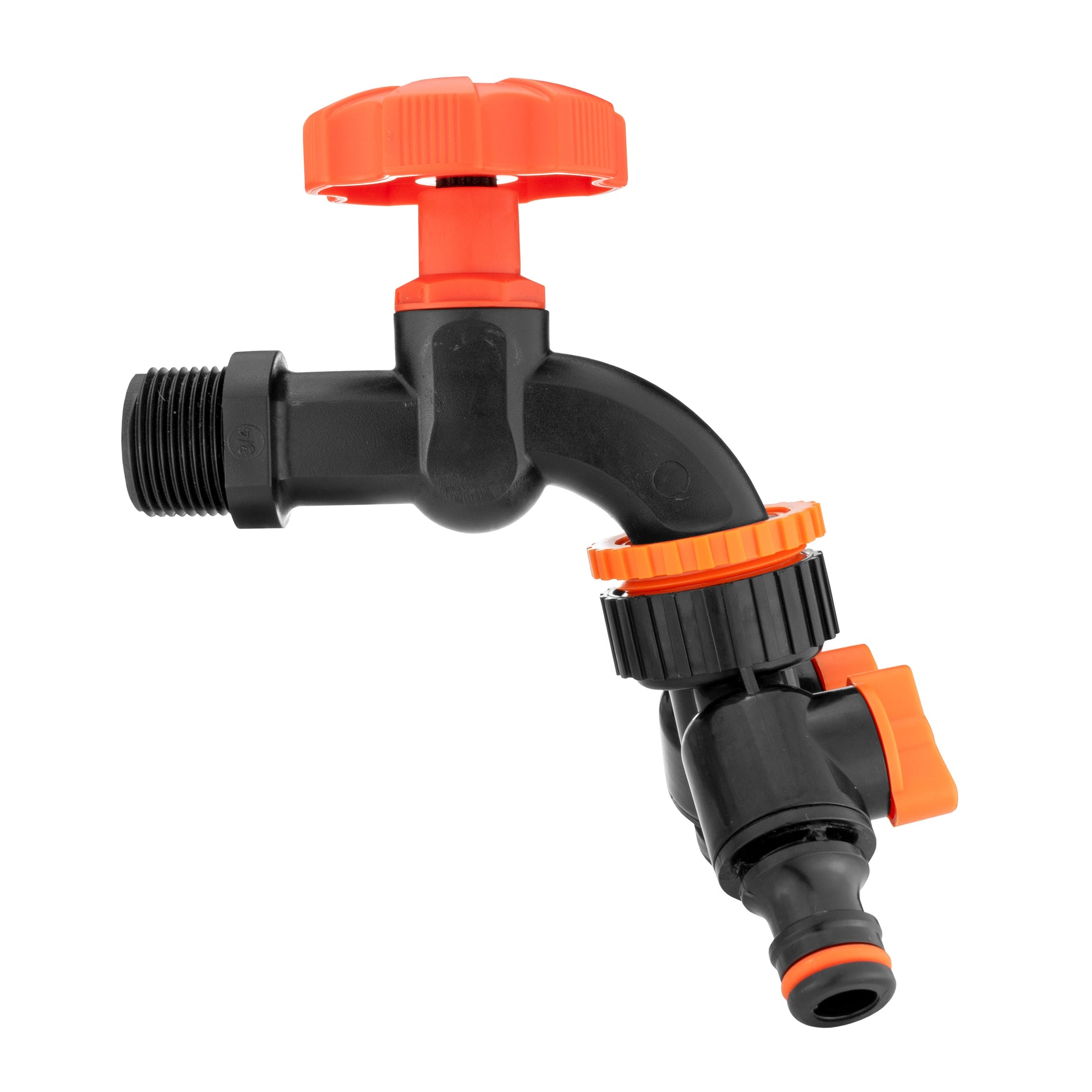 Water Butts Kit 3/4" PP Black Tap and Tap Splitter - Best4Trade-Retail Tech Hose & Fittings