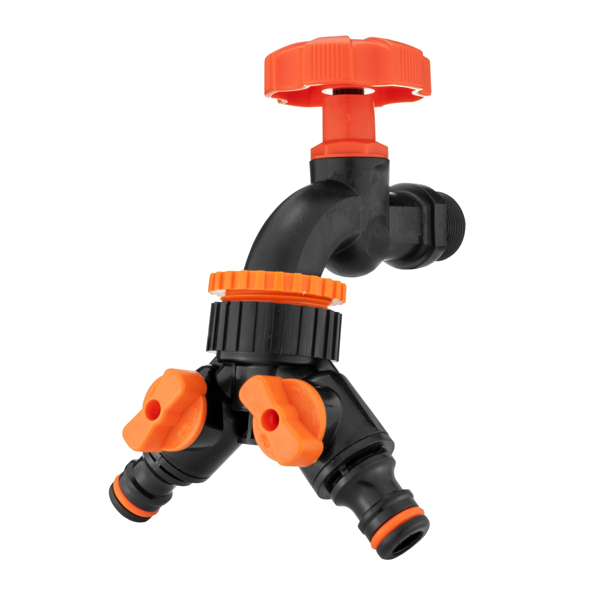 Water Butts Kit 3/4" PP Black Tap and Tap Splitter - Best4Trade-Retail Tech Hose & Fittings