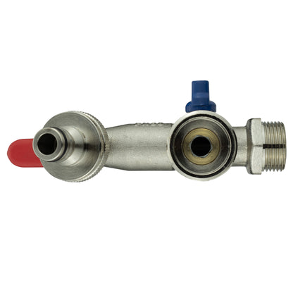 IBC 2” S60X6 Cap with Double Lever Tap and Max Flo Hose Connectors Set - Best4Trade-Retail