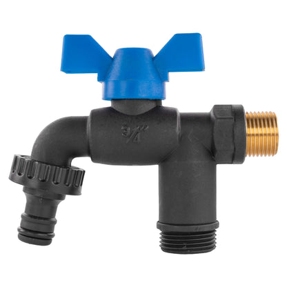 Garden Bib Double Tap 1/2" BSPM - Best4Trade-Retail Garden watering