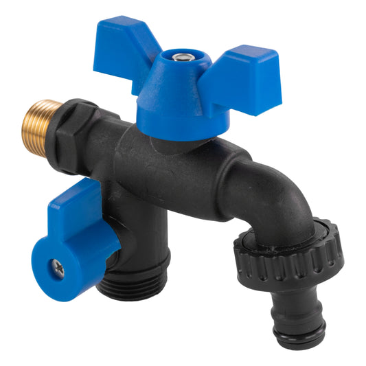 Garden Bib Double Tap 1/2" BSPM - Best4Trade-Retail Garden watering