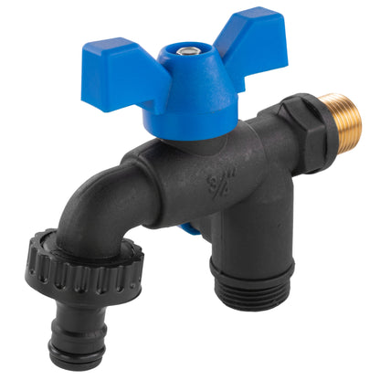 Garden Bib Double Tap 1/2" BSPM - Best4Trade-Retail Garden watering