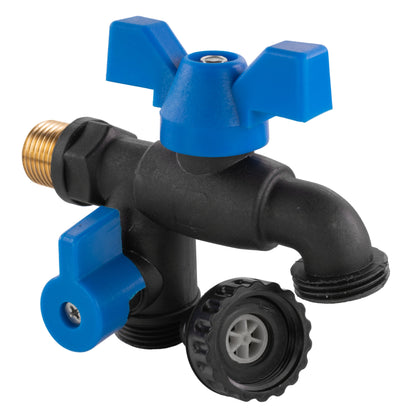 Garden Bib Double Tap 1/2" BSPM - Best4Trade-Retail Garden watering