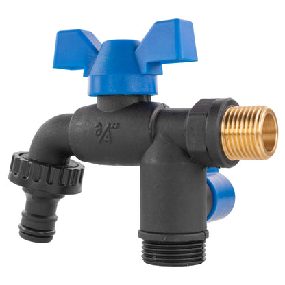 Garden Bib Double Tap 1/2" BSPM - Best4Trade-Retail Garden watering