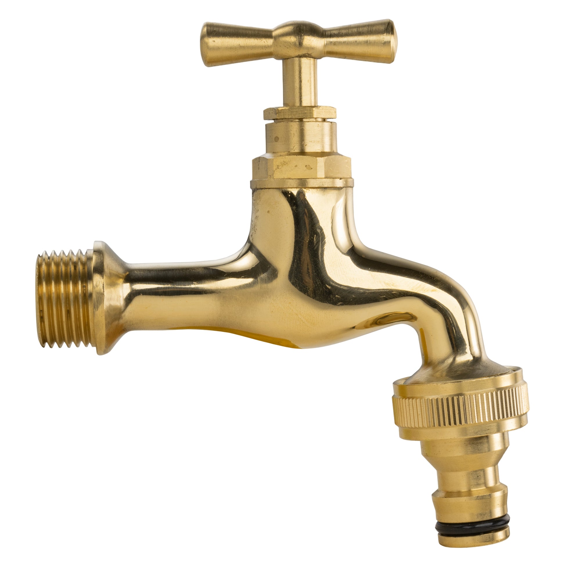 Water Butts Kit 1/2" With Polish Brass Tap & Snap On Connector - Best4Trade-Retail Tech Hose & Fittings