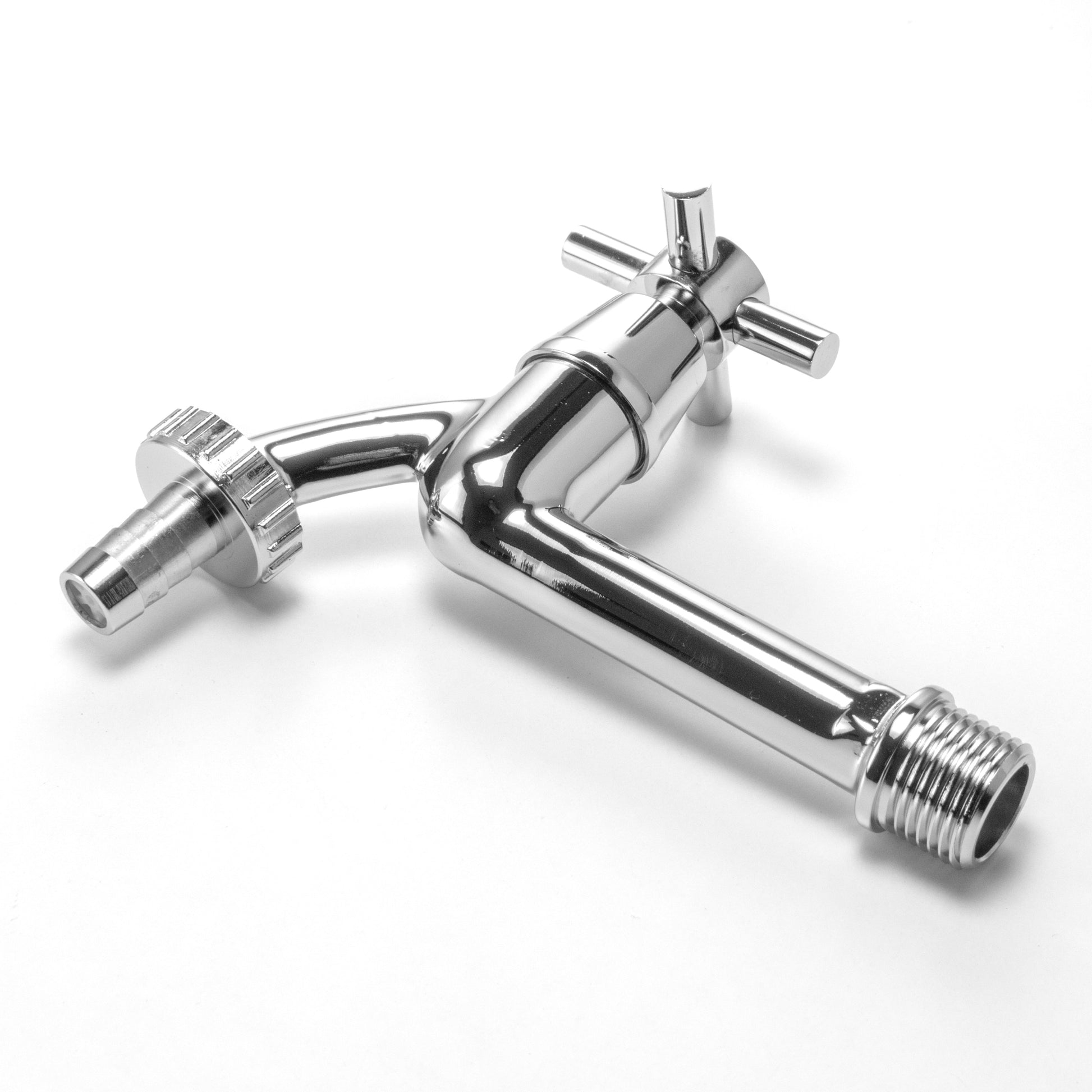 Water Butt Extension Kit 1/2" with Extended Brass Chrome Tap ½” Barb and Drill Bit - Best4Trade-Retail Garden watering