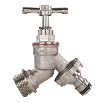 Water Butt Kit 1/2" with Nickel Plated Quick Connect Tap and Drill Bit - Best4Trade-Retail Tech Hose & Fittings