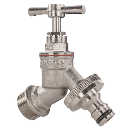 Water Butt Kit 1/2" with Nickel Plated Quick Connect Tap and Drill Bit - Best4Trade-Retail Tech Hose & Fittings