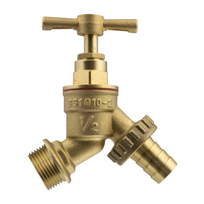 Wall Flange Kit 20mm MDPE - Brass Tap & Two Way Splitter & Connectors - Best4Trade-Retail Tech Hose & Fittings