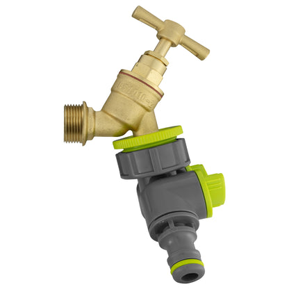 Wall Flange Kit 32mm MDPE + Brass Bib Tap + Two Way Splitter + Connectors - Best4Trade-Retail Tech Hose & Fittings