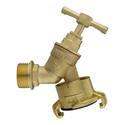 Wall Flange Kit 32mm MDPE + Brass Bib Tap with Geka Claw Outlet - Best4Trade-Retail Tech Hose & Fittings