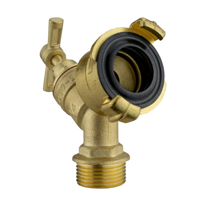 Wall Flange Kit 25mm MDPE + Brass Bib Tap with Geka Claw Outlet - Best4Trade-Retail Tech Hose & Fittings