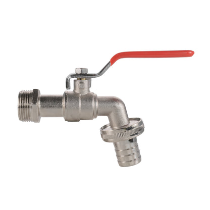 Garden Lever Tap - 1/2 BSPM Inlet - 1/2 Barb Hose - Zinc Nickle Plated Bradas - Best4Trade-Retail Garden watering