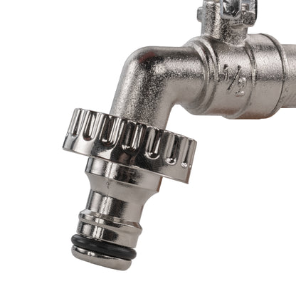 15mm Brass Wall Flange Kit with Quick Connect Lever Tap - Best4Trade-Retail Garden watering
