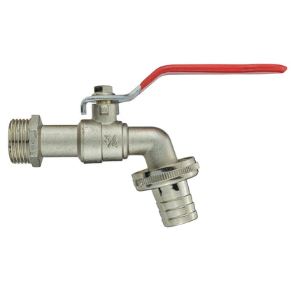 MDPE Tee 25mm and Lever Tap with Barb Outlet - Best4Trade-Retail Garden watering
