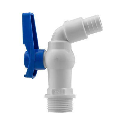 3/4" BSPM Plastic Tap White/Blue - Best4Trade-Retail Garden watering