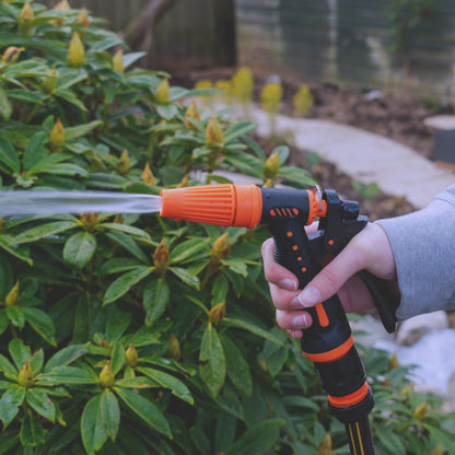Hose Gun Water Sprayer Adjustable Black Orange - Best4Trade-Retail Garden watering