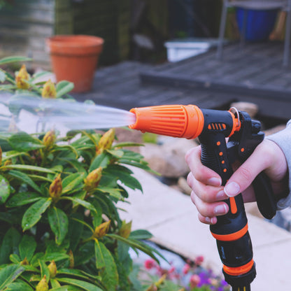 Hose Gun Water Sprayer Adjustable Black Orange - Best4Trade-Retail Garden watering