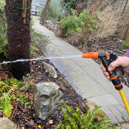 Hose Gun Water Sprayer Adjustable Black Orange - Best4Trade-Retail Garden watering