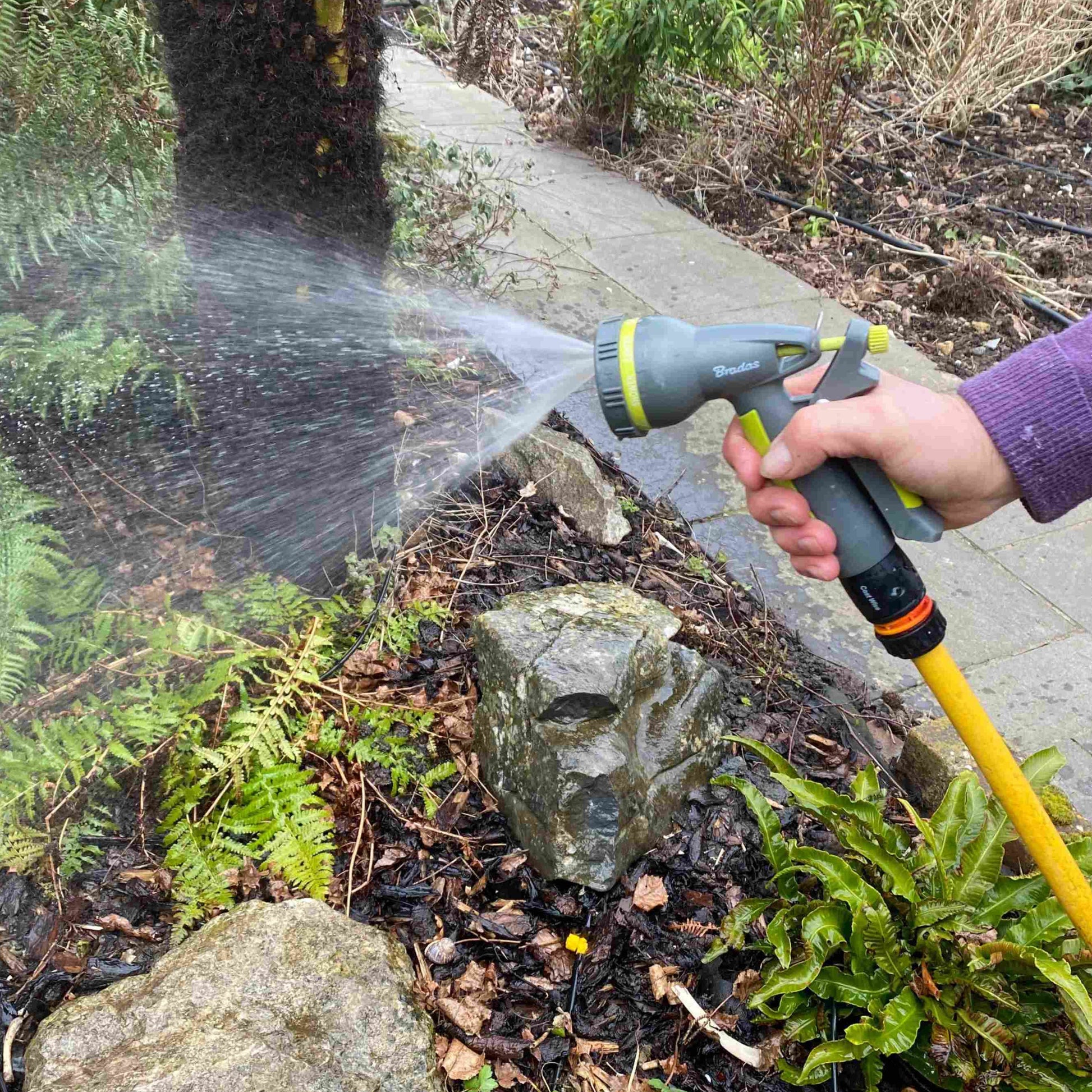 Hose Gun Water Sprayer Multi Adjustable, Lime - Best4Trade-Retail Garden watering