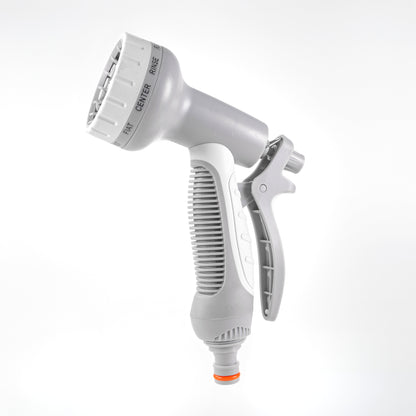 Hose Gun Water Sprayer Multi Pattern Adjustable, Gray/White - Best4Trade-Retail Garden watering
