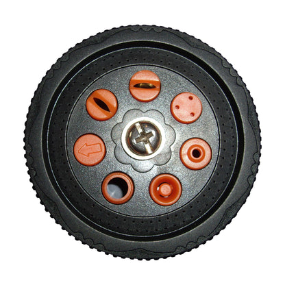7-Function Garden Hose Sprayer (Black/Orange Zebra) - Best4Trade-Retail Garden watering