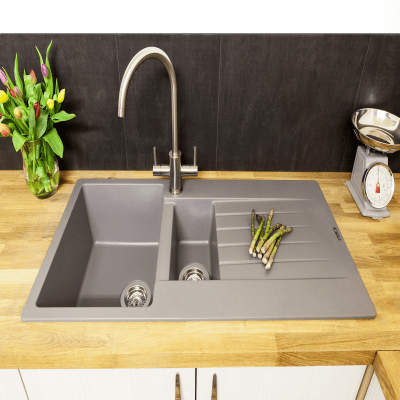 Genesis Brushed Nickel Kitchen Tap - Reginox